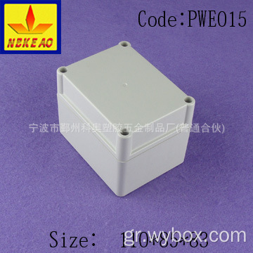 Αδιάβροχο ηλεκτρονικό περίβλημα πλαστικό κουτί ηλεκτρονικό περίβλημα ηλεκτρονικό περίβλημα IP65 PWE015 με μέγεθος 110*85*83mm